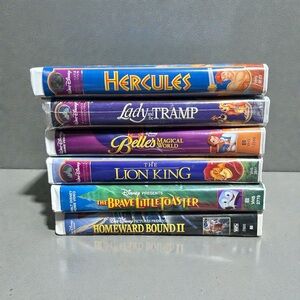 Disney VHS Collection of 6 Videos
